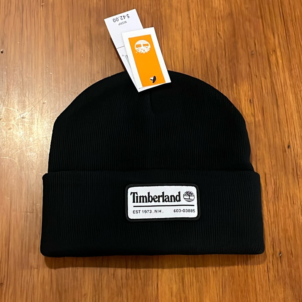 Timberland Winter Beanie Hat Cap new black One Size Mens Womens